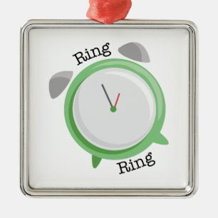 Ring-Ring Silbernes Ornament