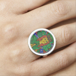 Ring-Schutzpatron St. Dymphna der Sorge Ring
