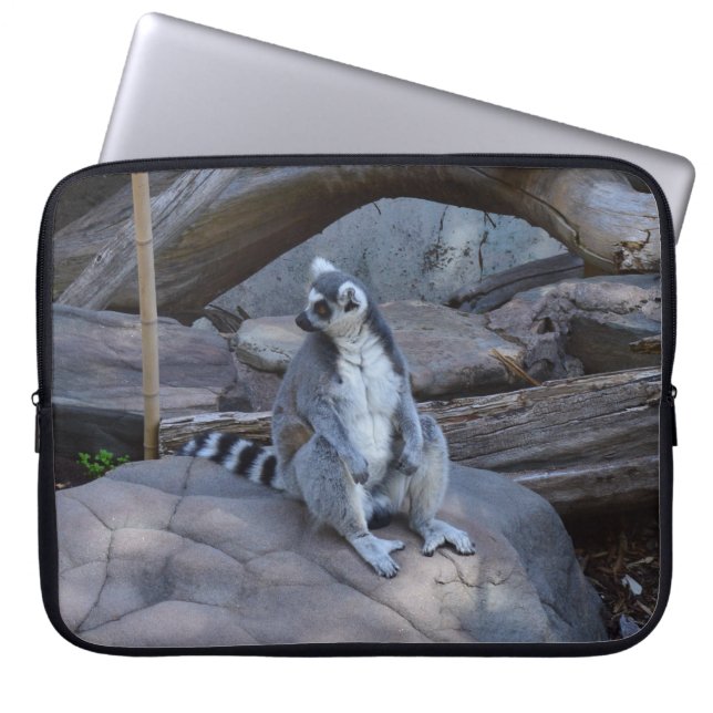 Ring Schwanz Possum Sitting Down, Laptopschutzhülle (Vorderseite)