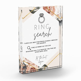Ring Search Hunt Brautparty Game Fotoblock