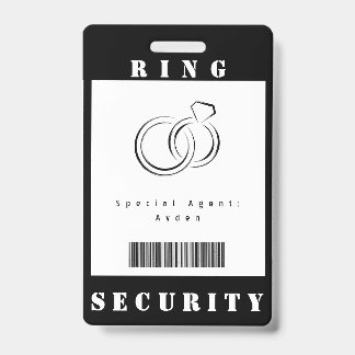 Ring Security-Abzeichen Ausweis
