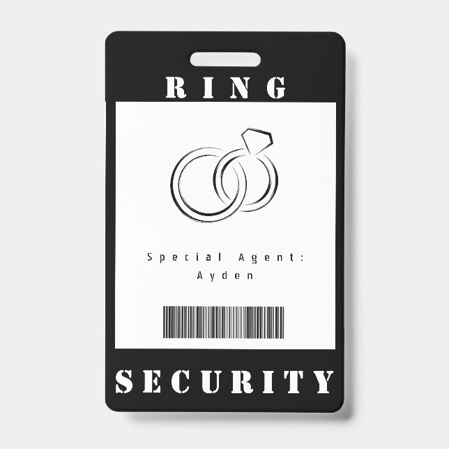 Ring Security-Abzeichen Ausweis (Vorderseite)