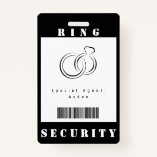 Ring Security-Abzeichen Ausweis