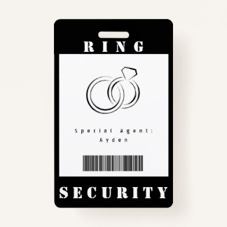 Ring Security-Abzeichen Ausweis