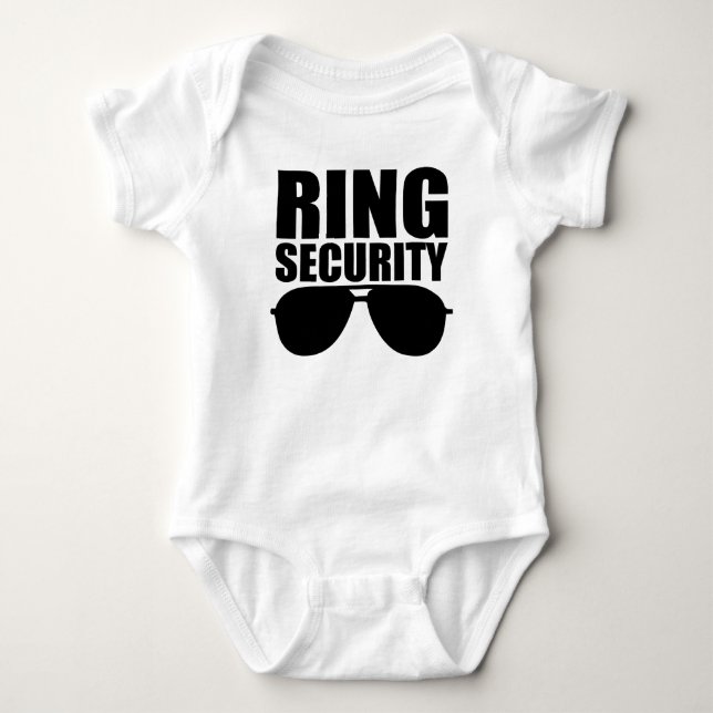 Ring Security Baby Ring Bearer Hochzeit Strampler (Vorderseite)