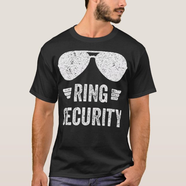 Ring Security Funny T - Shirt for Ring Bearer Boys (Vorderseite)