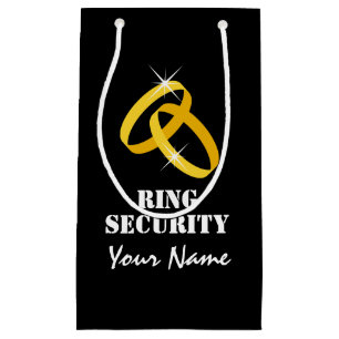Ring Security Geschenktasche für Ehering Träger Kleine Geschenktüte