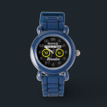 Ring Security Kind Uhr für Hochzeitsfeier<br><div class="desc">Ring Security Kinderuhr für Hochzeitsfeier . Personalisierte Armbanduhren für Jungen. Niedliche Geschenkidee für Sohn,  Enkel,  Neffe,  Cousin,  Kinder etc. Schwarz-Weiß-Zifferblatt-Design mit mit Monogramm Braut- und Bräutigam-Ringen. Durchmesser ca. 33 mm. Schwarzer oder farbiger Ledergurt. Wasserresistent bis zu 3 Bar. Geeignet für vier bis zwölf Jahre. Spaß für kleine Klingelträger.</div>