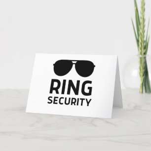 Ring Security lustige Hochzeitsring Bärenjungs Dankeskarte
