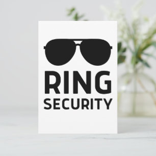 Ring Security lustige Hochzeitsring Bärenjungs Dankeskarte