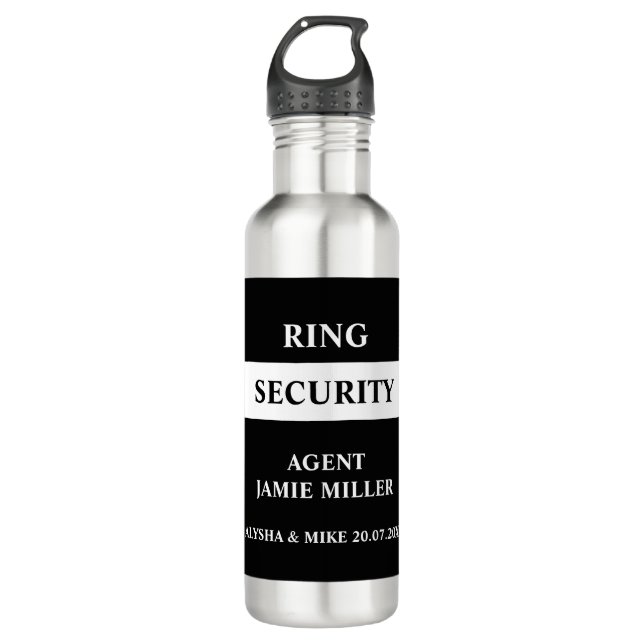 Ring Security Ring Bearer Agent  Edelstahlflasche (Vorderseite)