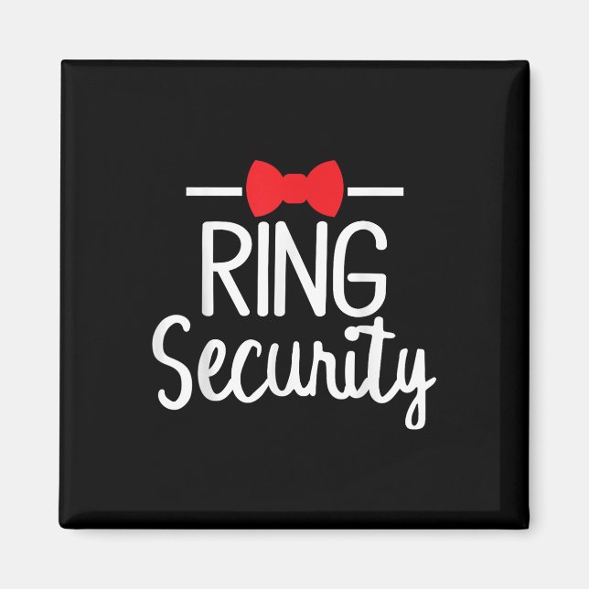 Ring Security Wedding Bridesmaid Bachelorette Teil Magnet (Vorne)