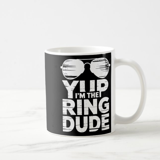 Ring Security Wedding Party Funny Ring Bearer  Kaffeetasse (Rechts)