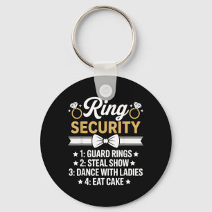 Ring-Sicherheit Hochzeitsfeier Lustiger Ringträger Schlüsselanhänger