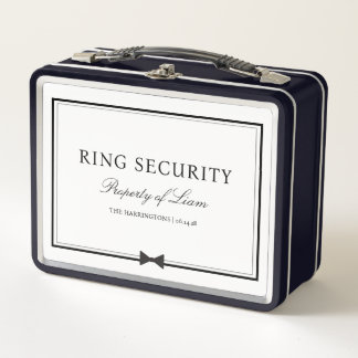 Ring Sicherheits Lustige Hochzeit Benutzerdefinier Metall Brotdose