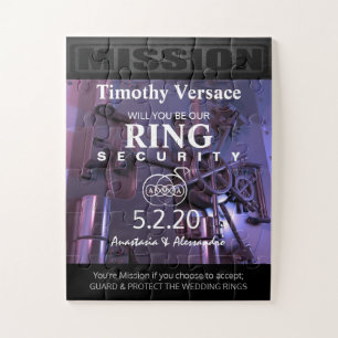Ring-Sicherheitspuzzle-Einladung