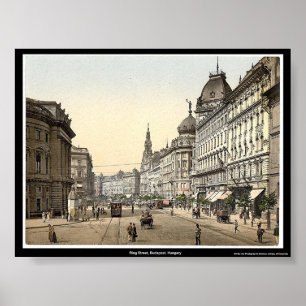 Ring-Straße, Budapest, Ungarn Poster