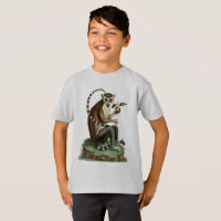 Ring-Tail Lemur T-Shirt: Zoologische Illustration