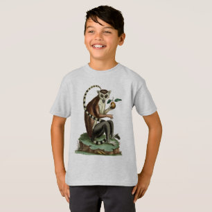 Ring-Tail Lemur T-Shirt: Zoologische Illustration T-Shirt