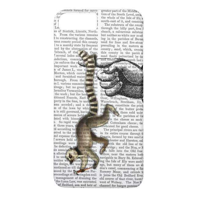 Ring Tails Lemur auf Finger 2 Case-Mate iPhone Hülle (Rückseite)