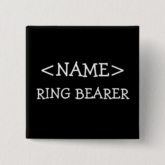 Ring-Träger-Namen-Knopf Button (Vorderseite)