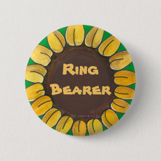 Ring-Träger-Sonnenblume-Knopf Button