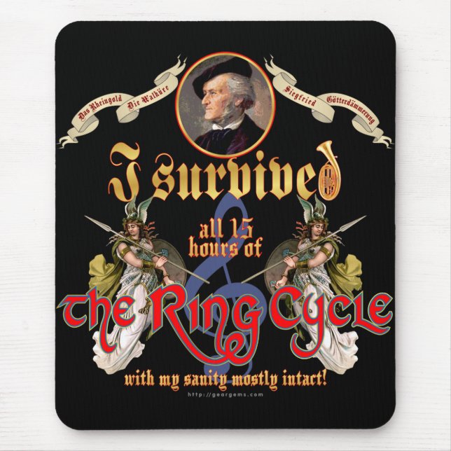 Ring-Zyklus-Überlebender Mousepad (Vorne)