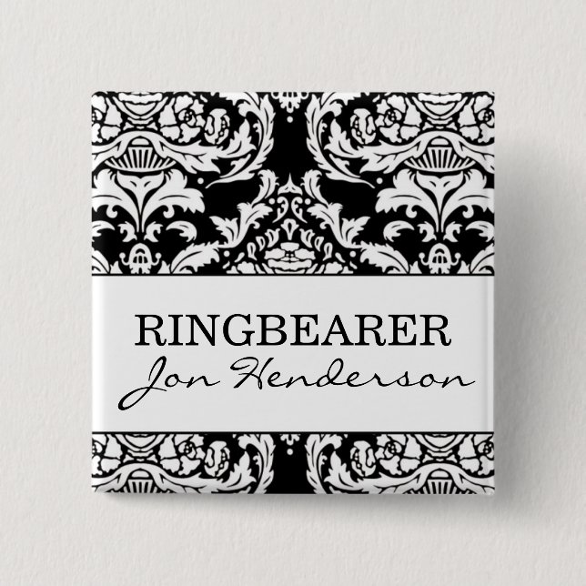 Ringbearer Knopf Button (Vorderseite)