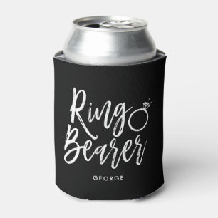 Ringbearer Skript-Art-kundenspezifische Hochzeit Dosenkühler