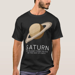 Ringe des Saturn Planet Weltraum Astronom T-Shirt