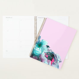 Ringe mit weißen Rosenblättern Planer