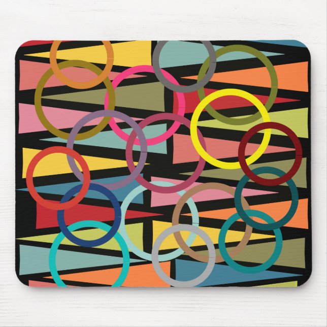 Ringe und Dreiecke Mousepad (Vorne)