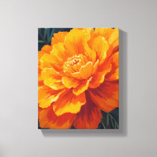 Ringelblume   Aquarell-Blumenmalerei Leinwanddruck