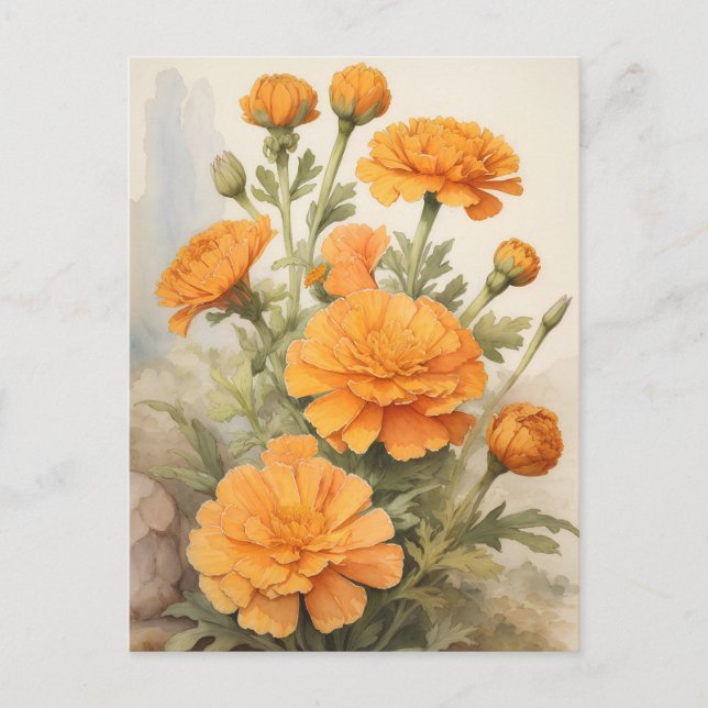 Ringelblume Postkarte (Vorderseite)