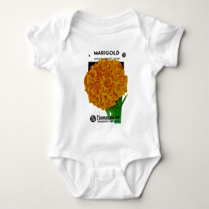 Ringelblumen-Vintages Samen-Paket Baby Strampler