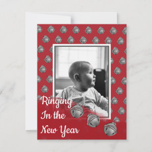 Ringen in der Silvesterkarte Feiertagskarte