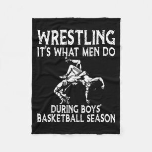 Ringen ist was Männer während Jungen-Basketball tu Fleecedecke