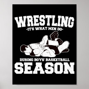 Ringen ist was Männer während Jungen Basketball tu Poster