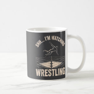 Ringen schauen Lustiger Ringer Action Für Männer W Kaffeetasse