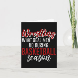 Ringen, was echte Männer während der Basketball-Sa Karte