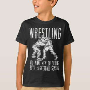 Ringen Was Männer während Jungen Sketll Lustiger W T-Shirt