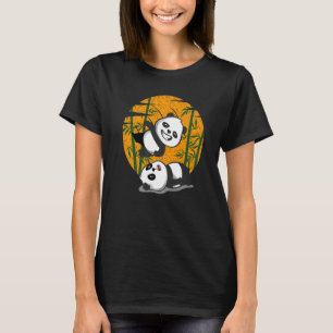 Ringende Pandas Chinesische Bambus fressende Tiere T-Shirt