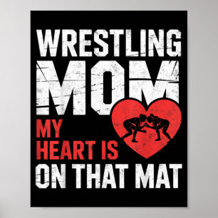 Ringer-Mama-Herz ist auf dieser Matte Ringer-Mädch Poster