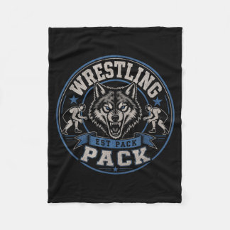 Ringer-Pack Est Wolf Team Bruderschaft Auf Dem Fleecedecke