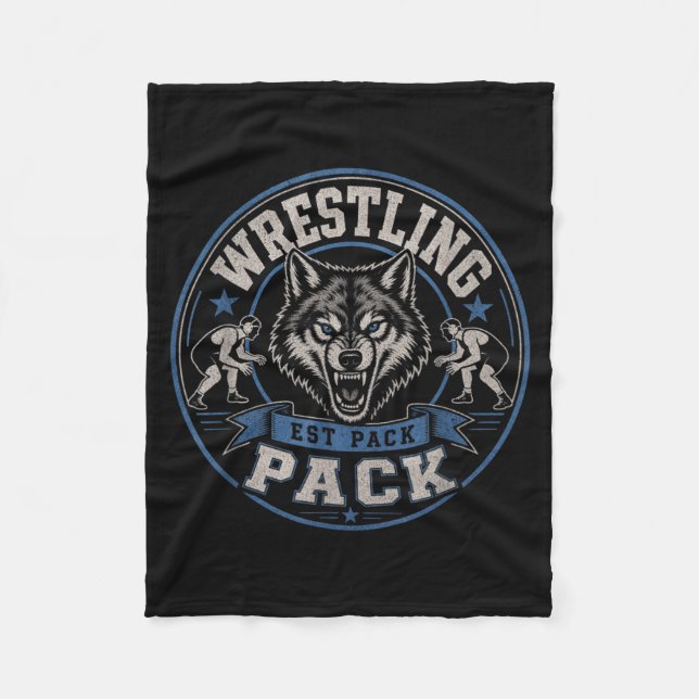 Ringer-Pack Est Wolf Team Bruderschaft Auf Dem Fleecedecke (Vorderseite)