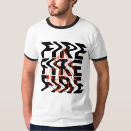 Ringer-T - Shirt für optische Illusion