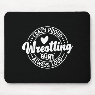 Ringer-Tante Wrestler ringt stolz Tante Mousepad