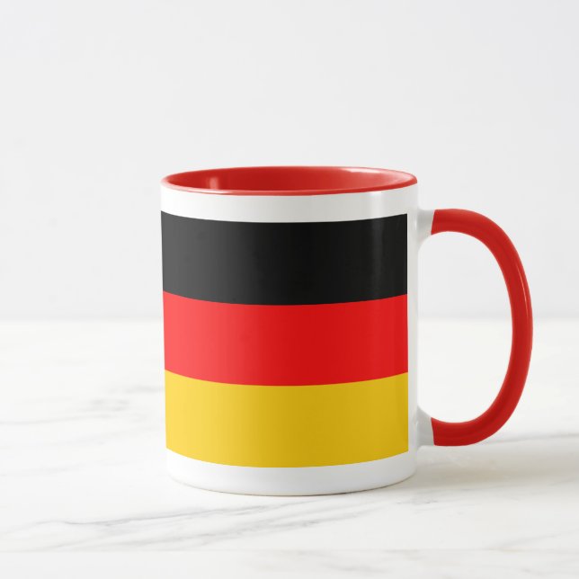 Ringer Tasse rot Deutschland Fahne (Rechts)