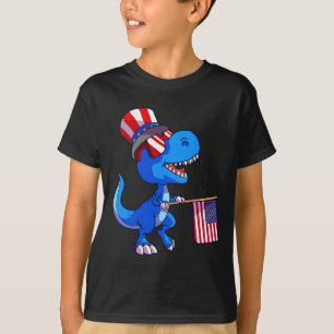 Ringer Vater Amerikanische Flagge 4. Juli Vatertag T-Shirt