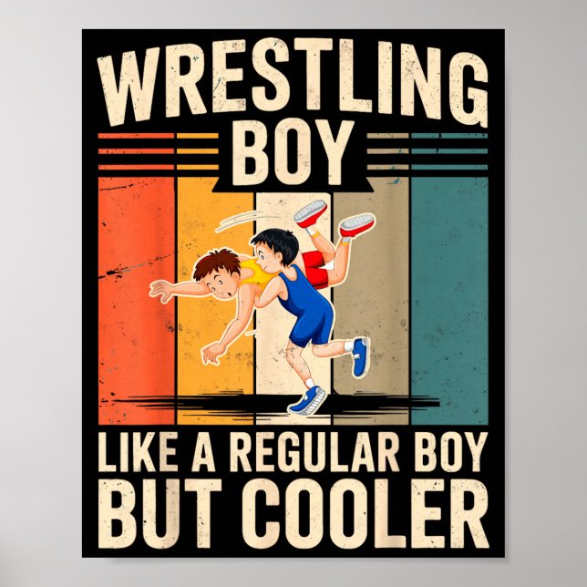 Ringerjunge wie regulär, aber cooler Wrestler Poster (Vorne)